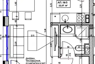 Двустаен апартамент в Бургас, Поморие