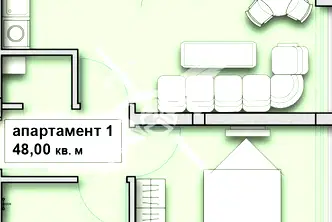 Двустаен апартамент в Бургас, Созопол