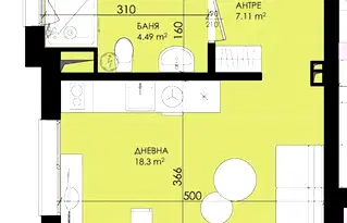 Двустаен апартамент в Бургас, Созопол