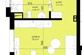 Двустаен апартамент в Бургас, Созопол