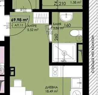 Снимка 3 — Двустаен апартамент в Бургас, Созопол