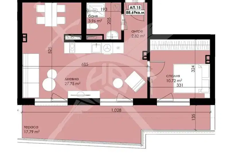 2-bedroom apartment in Oblast Burgas, Sozopol