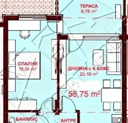 Снимка 2 — Двустаен апартамент в Бургас, Свети Влас