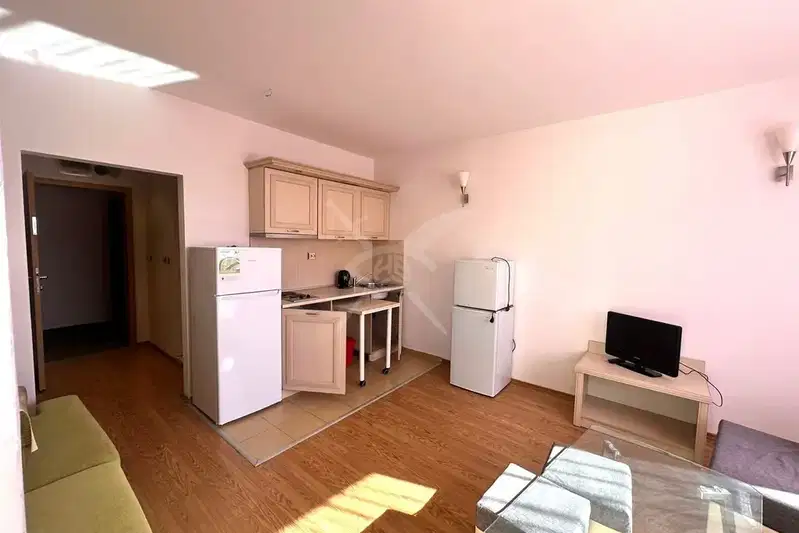 Two-room apartment in Sunny Beach resort with terrace