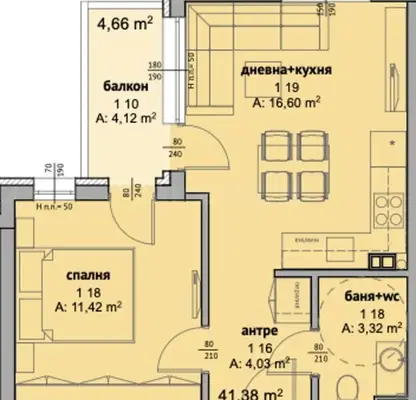 Снимка 2 — Двустаен апартамент в Бургас, с. Равда