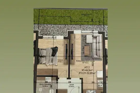 2-bedroom apartment in Oblast Pazardjik, Велин