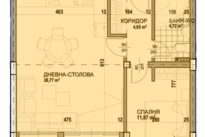 2-bedroom apartment in Oblast Plovdiv, Karlovo