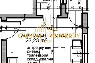 Едностаен апартамент във Варна, Център