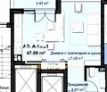 Снимка 2 — Едностаен апартамент в Пловдив, Христо Смирненски