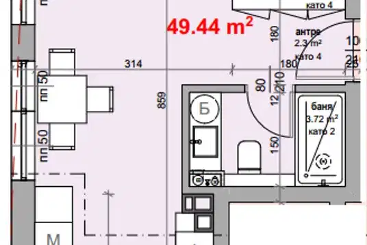 1-bedroom apartment in Stara Zagora, Jeleznik - Iztok