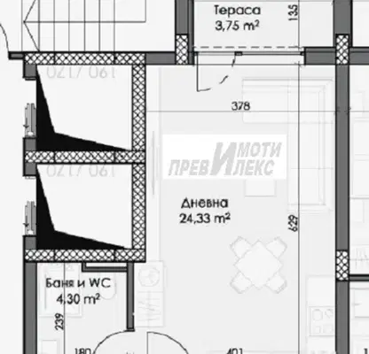 Снимка 2 — Едностаен апартамент с тераса в нова сграда в Каменица 2, Пловдив