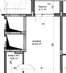 Едностаен апартамент с тераса в нова сграда в Каменица 2, Пловдив