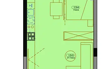 Просторно студио с тераса в кв. Левски Г, София