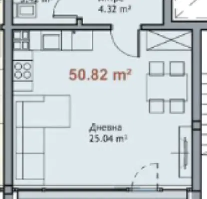 Снимка 2 — Едностаен апартамент във Варна, м-т Ален мак