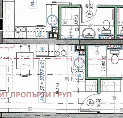 Снимка 3 — Едностаен апартамент в София, Малинова долина