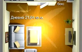 Едностаен апартамент в Бургас, Меден рудник - зона А