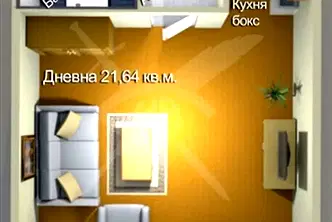 Едностаен апартамент в Бургас, Меден рудник - зона А