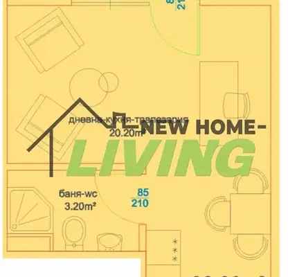 Photo 2 — 1-bedroom apartment in Burgas, Meden Rudnik - Zona D