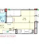 Едностаен апартамент в Русе, Широк център