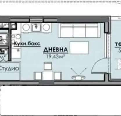 Снимка 2 — Едностаен апартамент в Бургас, Славейков
