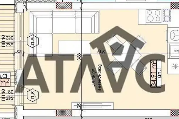 1-bedroom apartment in Plovdiv, Trakiya
