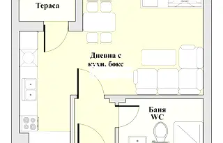 Едностаен апартамент в Пловдив, Въстанически