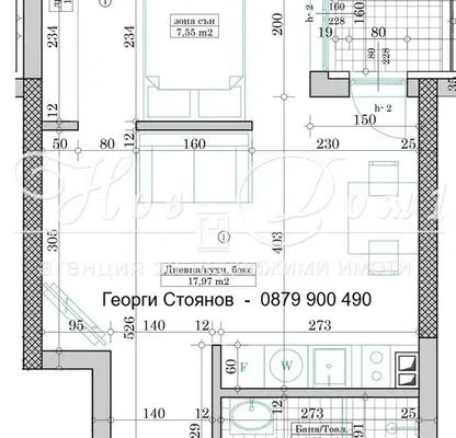 Снимка 2 — Едностаен апартамент във Варна, Възраждане 1