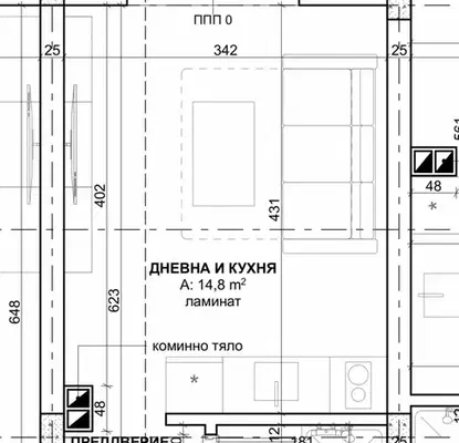Снимка 3 — Едностаен апартамент в Бургас, Царево