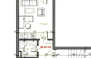 Едностаен апартамент в Бургас, Несебър