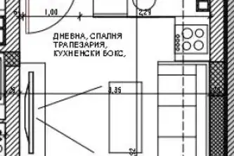 Едностаен апартамент в Бургас, Поморие