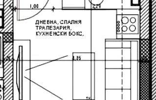 Едностаен апартамент в Бургас, Поморие