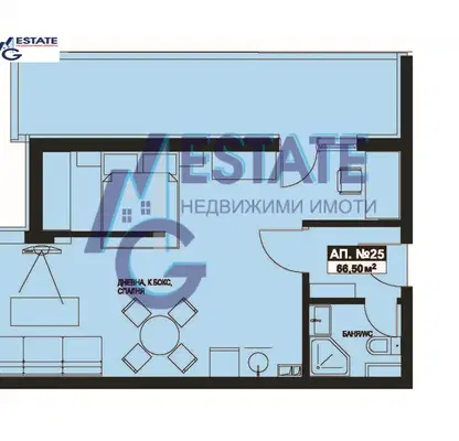 Снимка 2 — Едностаен апартамент в Бургас, Поморие