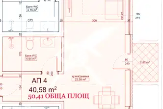 Едностаен апартамент в Бургас, Приморско