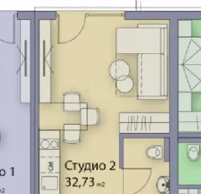 Снимка 2 — Едностаен апартамент в Бургас, Созопол