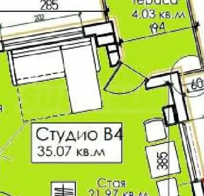 Снимка 2 — Едностаен апартамент в Бургас, Созопол