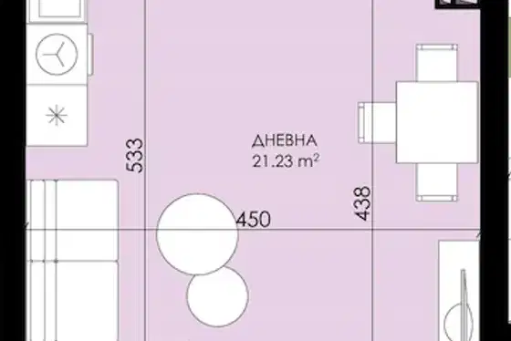 Едностаен апартамент в Бургас, Созопол
