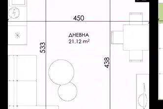 Едностаен апартамент в Бургас, Созопол