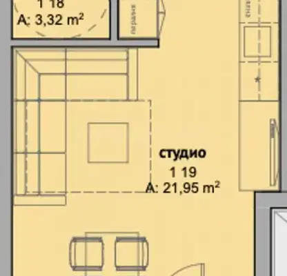 Снимка 2 — Едностаен апартамент в Бургас, с. Равда