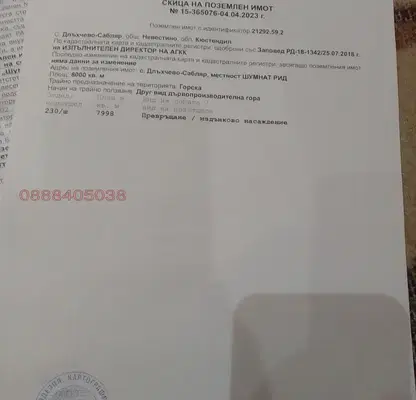 Снимка 2 — Гори и храсти в земеделска земя в Кюстендил, с. Длъхчево-Сабляр