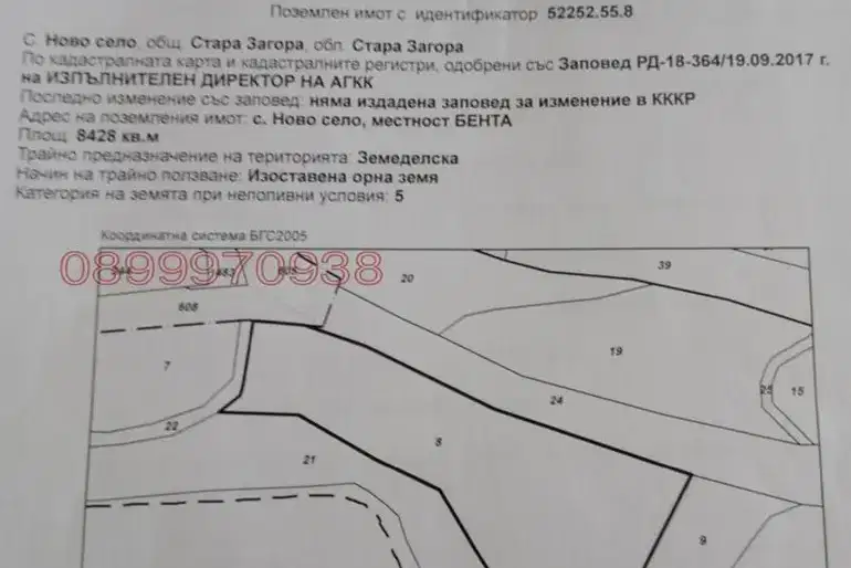 Agricultural Land in Oblast Stara Zagora, Starozagorski Bani