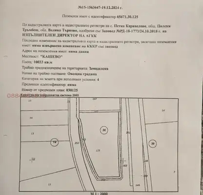 Снимка 2 — Земеделски имот във Велико Търново, Полски Тръмбеш