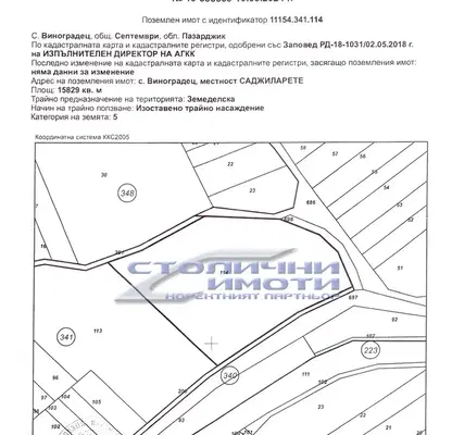 Photo 2 — Agricultural Land in Oblast Pazardjik, с. Виноец