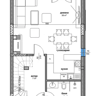 Photo 4 — Detached 4-room house in Manole village, Plovdiv region