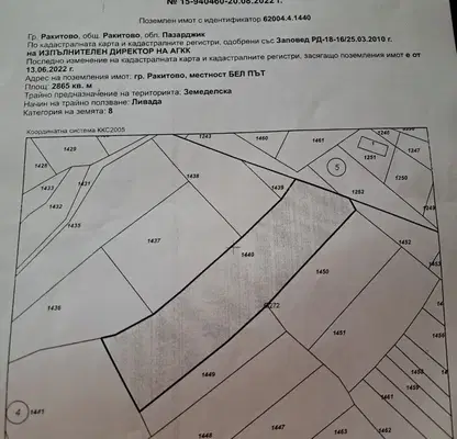 Photo 2 — Agricultural Land in Oblast Pazardjik, Rakitovo