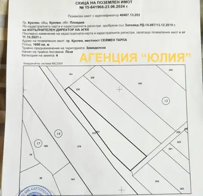 Снимка 2 — Земеделски имот в Пловдив, Куклен