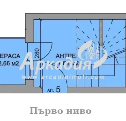Снимка 3 — Мезонет 2-стаен с две тераси в Център, Евмолпия, Пловдив