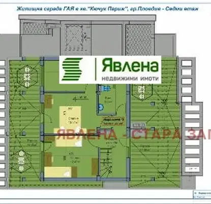 Снимка 5 — Мезонет 5-стаен с модерна архитектура в Кючук Париж, Пловдив