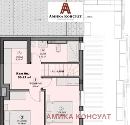Снимка 5 — Мезонет с 3 спални в Света Троица, София с голяма тераса