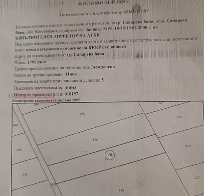 Снимка 3 — Земеделски имот в Кюстендил, Сапарева баня