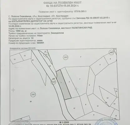 Photo 4 — Agricultural Land in Oblast Kyustendil, с. Полска Скакавица